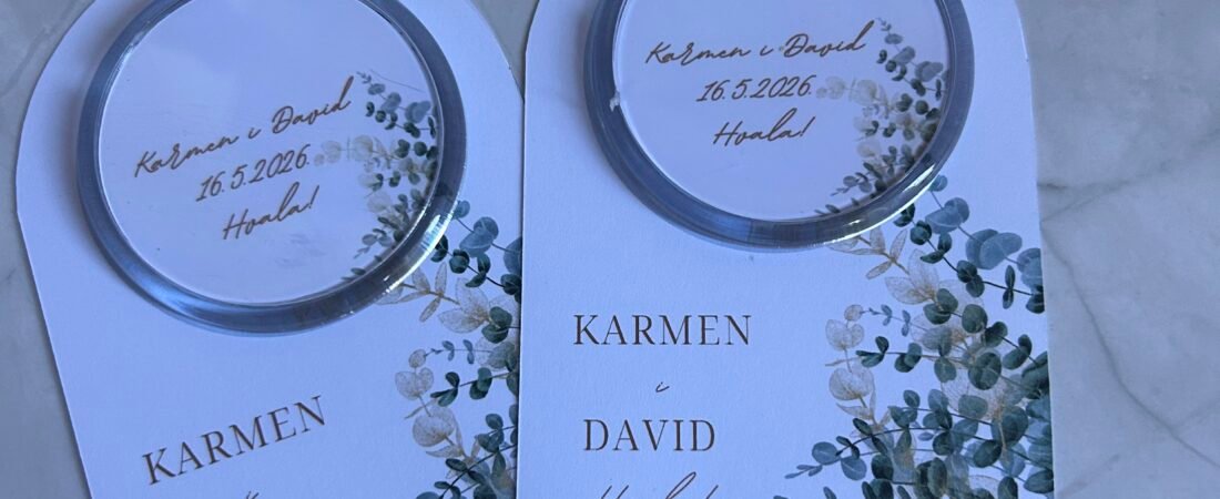Personalizirani magneti na kartonskoj podlozi