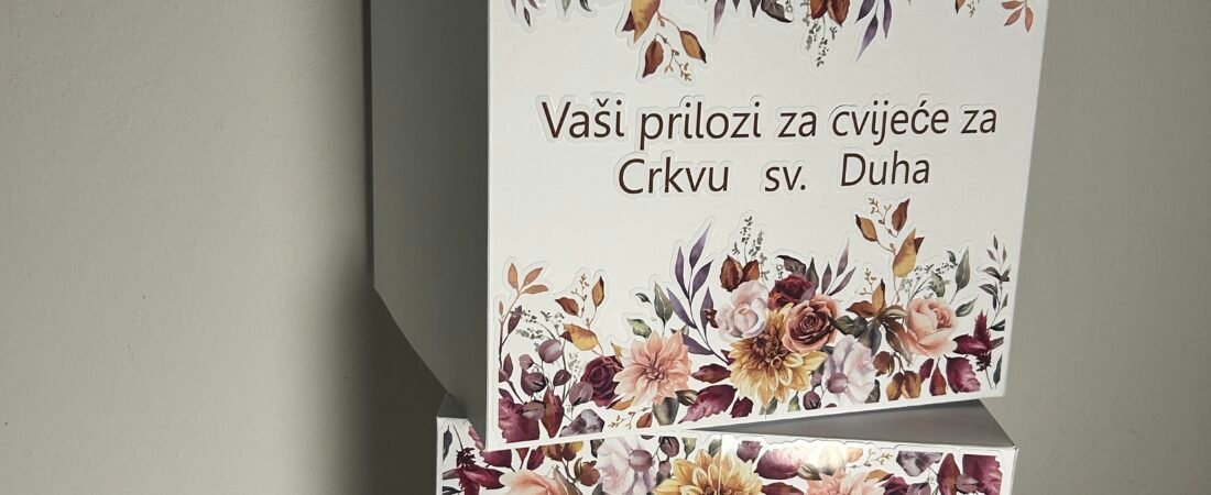 Kutija za darivanje s naljepnicama